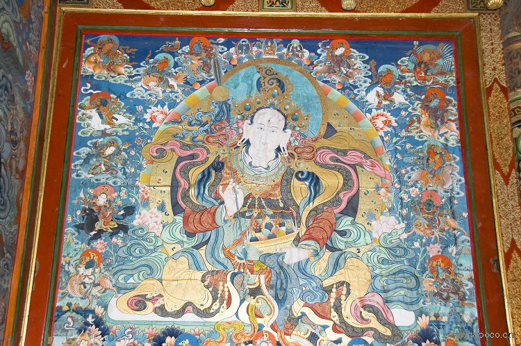 热贡艺术的经典：年都乎寺清代壁画