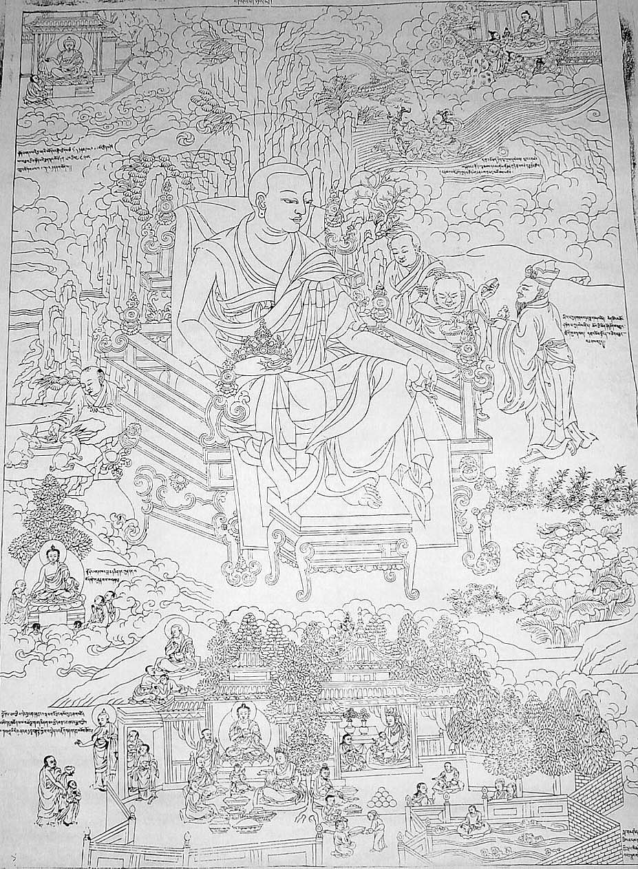 德格巴宫：罗怙罗尊者(Rahula)