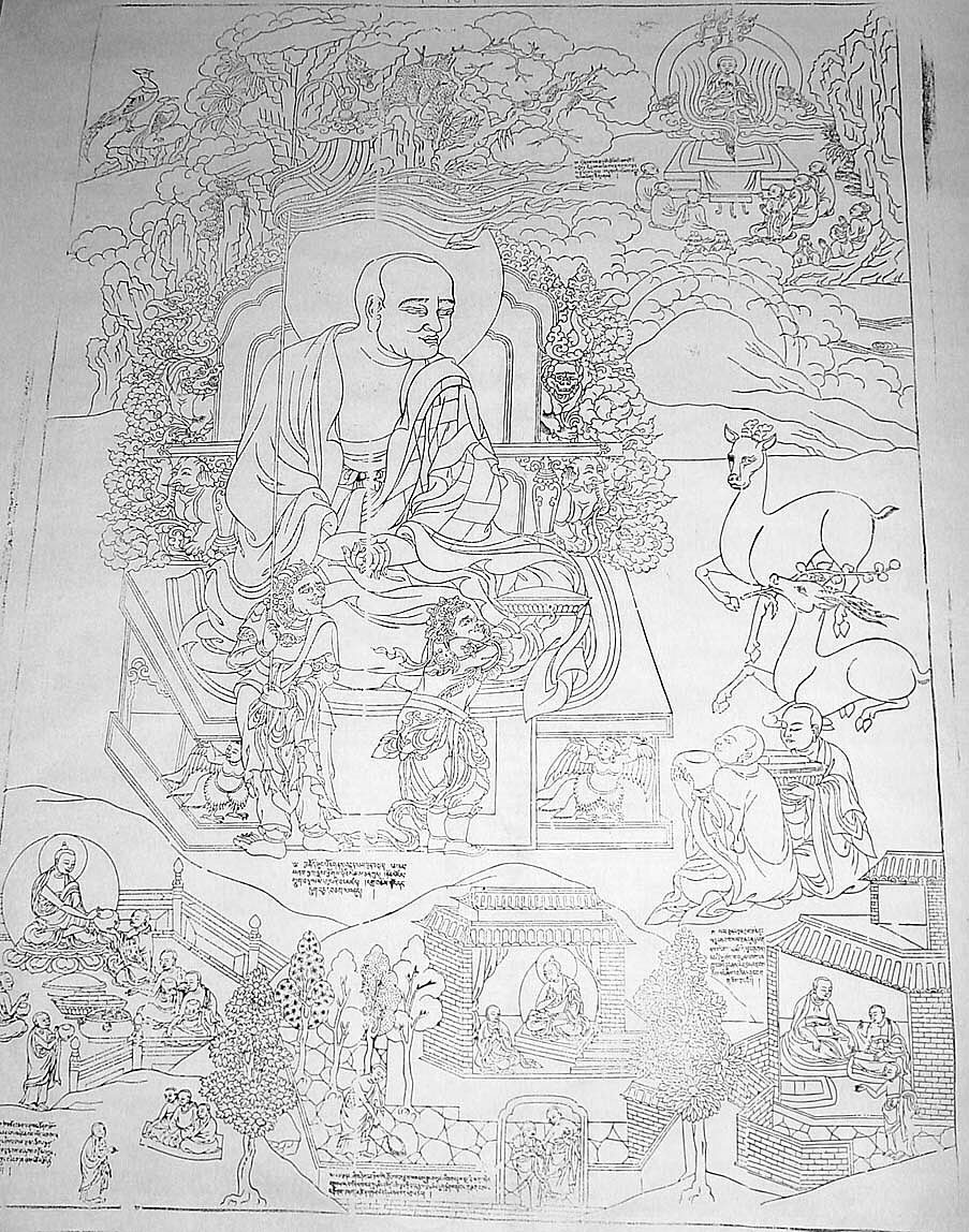 德格巴宫：注荼半托迦尊者(Chudapantaka)