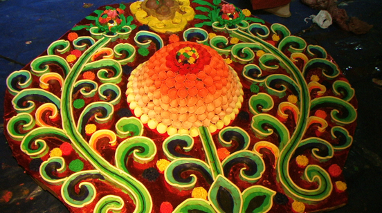 强巴林寺酥油花制作技艺