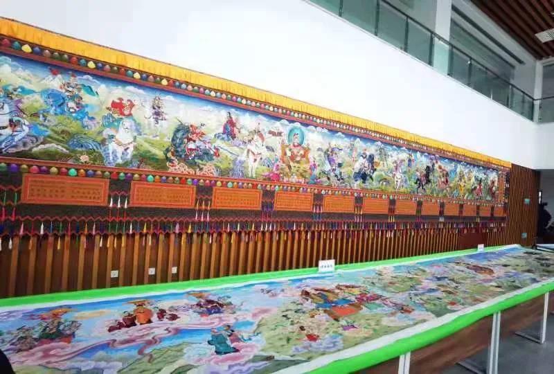贵南藏绣《岭国三十员大将》入围中国民间文艺山花奖